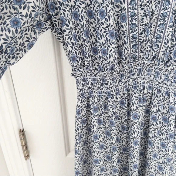 Max Studio Navy Floral Maxi Dress - Picture 4 of 5